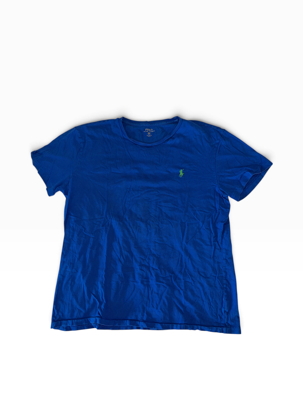 Polo Ralph Lauren Royal Blue Tee Short Sleeve | Men's M | Green Logo